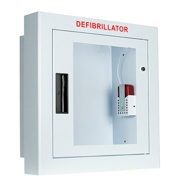 AED Cabinet, Semi-Recessed