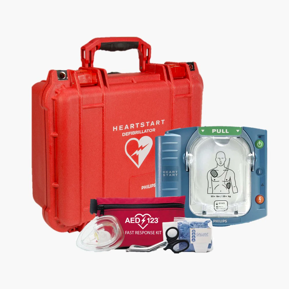 Philips HeartStart OnSite Pelican Case Bundle